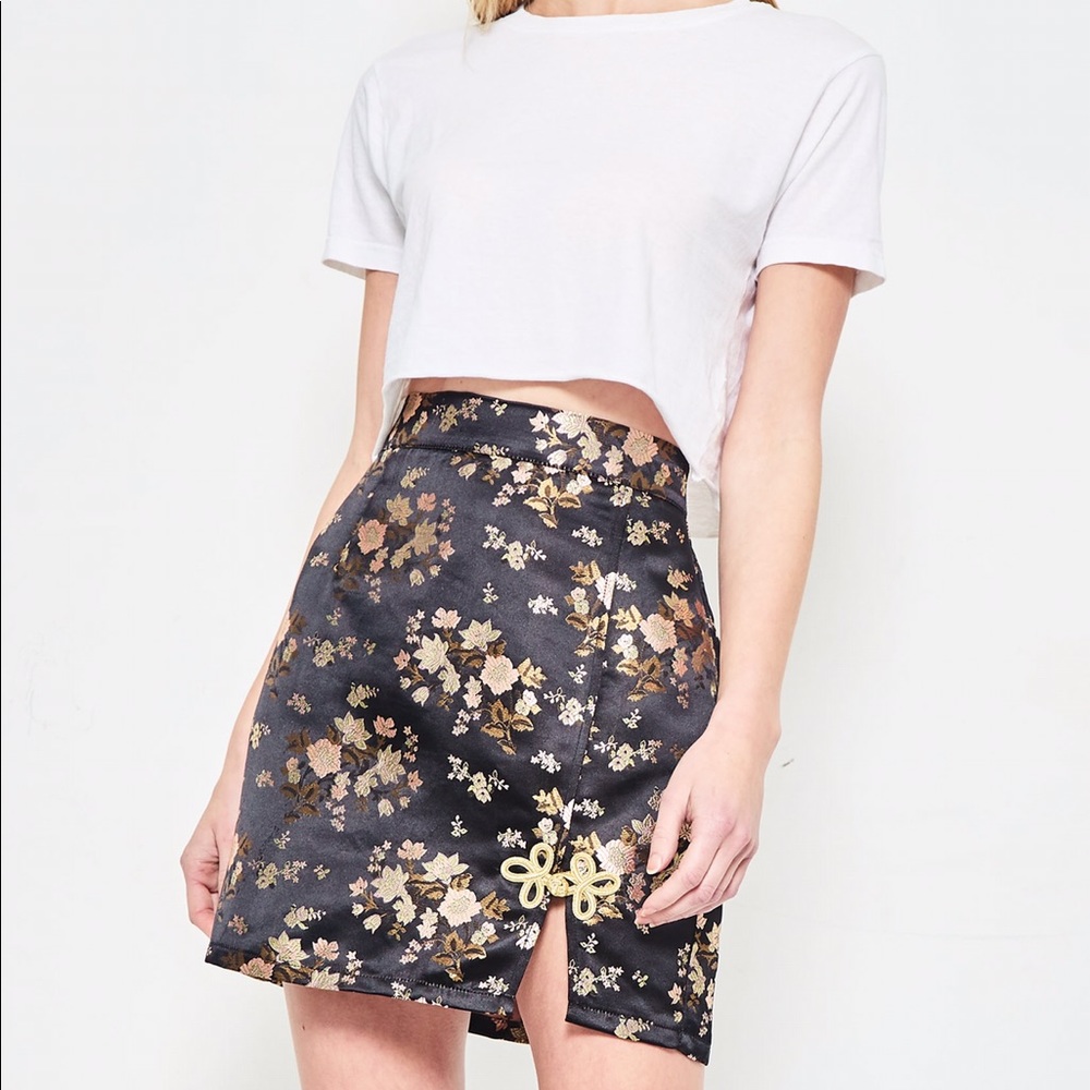 Chinese fabric skirt